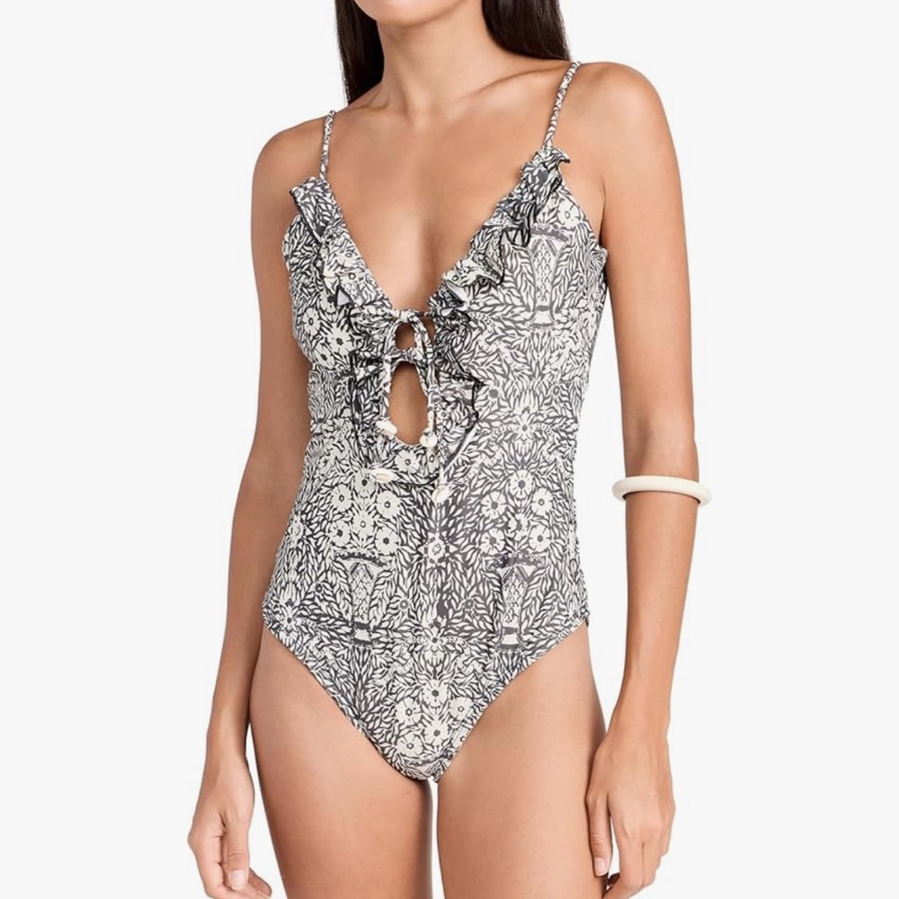 NWT Sea New York Katrine Floral Print One Piece Swimsuit